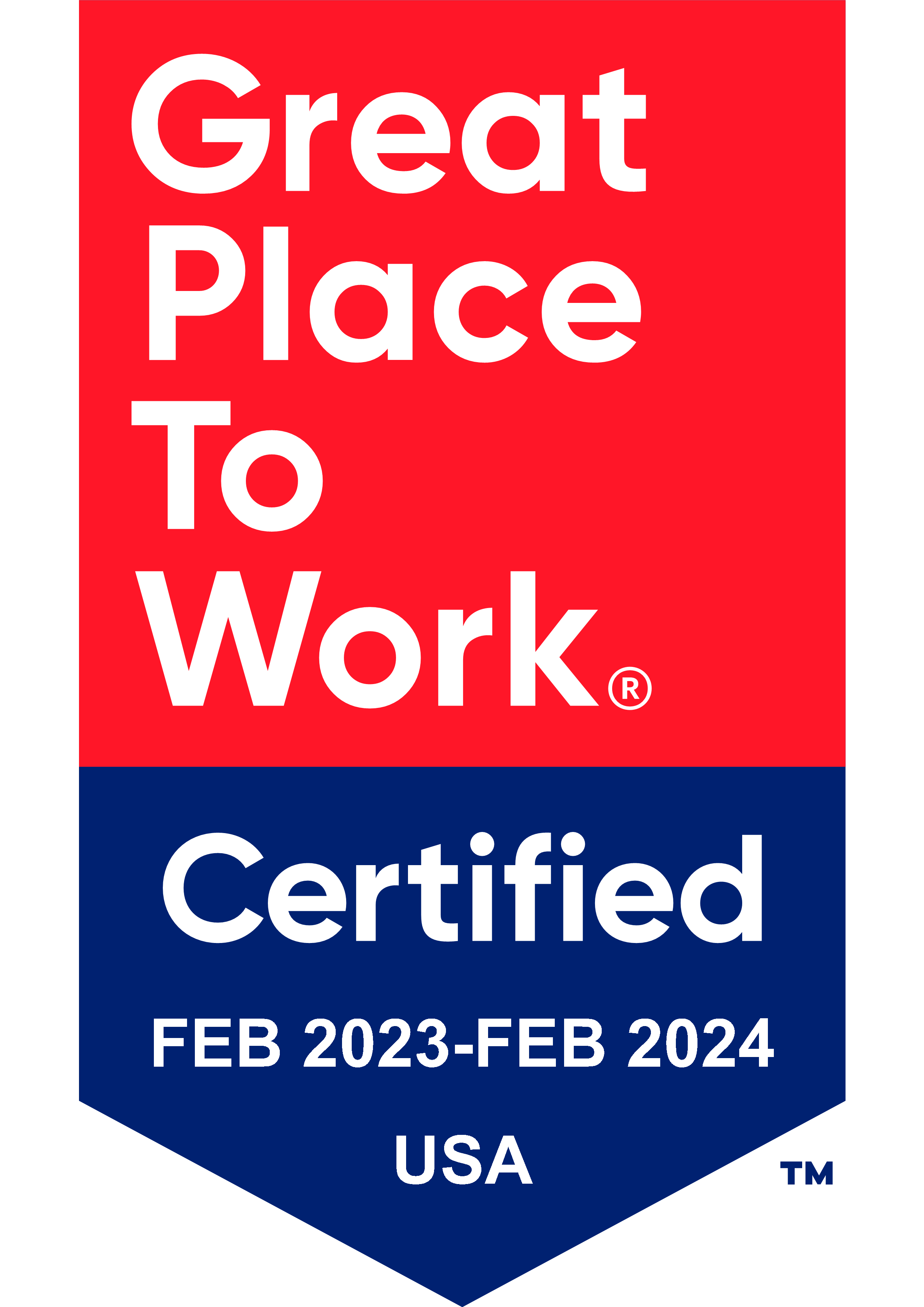 2023 Great Place to Work Award Badge